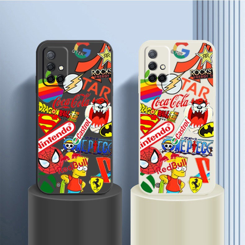 Coca Cola Graffiti สําหรับ Samsung A31 A51 A71 J730 J4 Plus J7 J2 Prime A7 2017 A750 A750F M52 A10 M