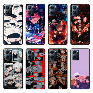 เคสโทรศัพท์มือถือกระจกนิรภัย แบบแข็ง กันกระแทก ลายการ์ตูนอนิเมะ Jujutsu Kaisen Yuji Itadori Gojo Satoru สําหรับ Oppo A36 A76 A96 4g A78 5G