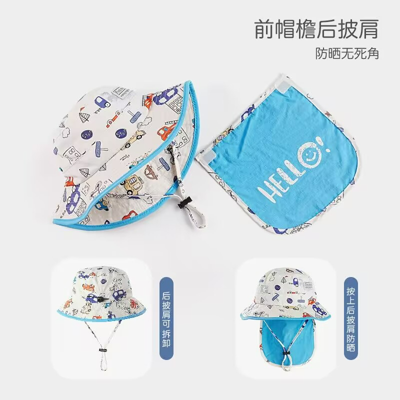หมวกบักเก็ตกันแดด ลายการ์ตูนน่ารัก เหมาะกับฤดูร้อน สําหรับเด็กผู้ชาย และเด็กผู้หญิง เหมาะกับการตกปลา เดินทางกลางแจ้ง - รูปที่ 4