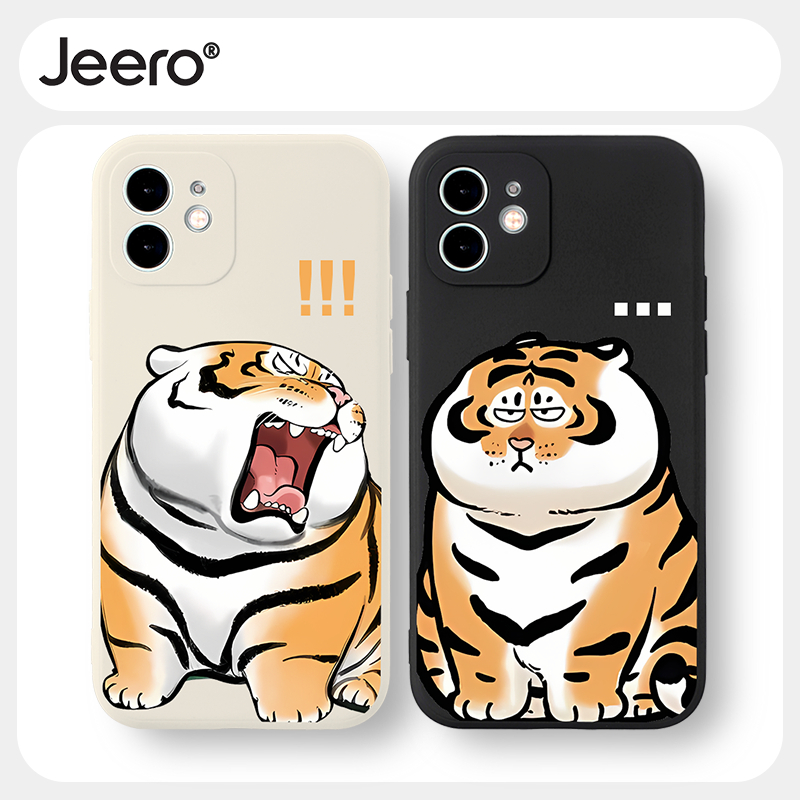 Jeero เคสคู่ เคสไอโฟน คู่รัก กันกระแทกซิลิโคนนุ่มการ์ตูนน่ารักตลก เคสโทรศัพท์ Compatible for iPhone 17 Air 16 15 14 13 12 11 Pro Max SE 2020 X XR XS 8 7 6 6S Plus พลัส HFF2976