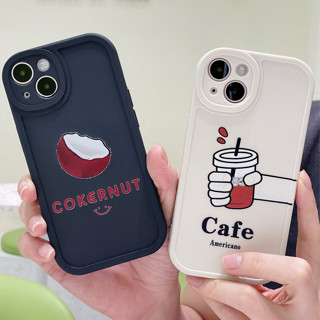 สําหรับ เคส OPPO a78 a77 a77S a17 a17k a57 2022 Reno2F Reno8z Reno8 Reno7z Reno7 A96 A76 A74 A16 A15 A93 A94 A95 A54 A5S A3S A7 A7X A12 A8 A9 A5 A52 A92 A72 A 92020 A31 A532020 A32 Reno4 Reno5 Reno6 Reno6z เคสออปโป้ กาแฟมะพร้าวฤดูร้อน เคสโทรศัพท์มือถือ