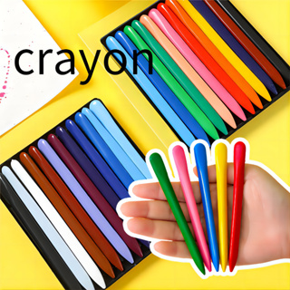 Crayon ดินสอสีพลาสติก ทรงสามเหลี่ยม 24 สี สําหรับเด็ก  SG071