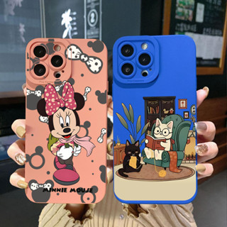 เคสโทรศัพท์มือถือ ขอบสี่เหลี่ยม ลายแมว มินนี่เมาส์ สําหรับ POCO X4 Pro M4 M3 Pro 5G X3 NFC GT F3 C55