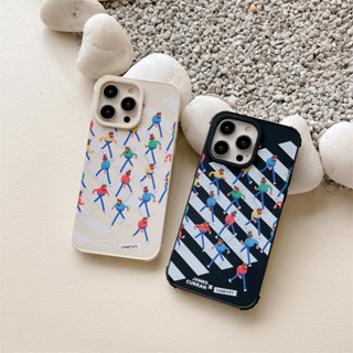 Case.tify Original silicone phone case For iPhone 14 14pro 14promax 11 12 13promax Art cartoon zebra crossing printing High quality shockproof soft case Cute New Design Black White