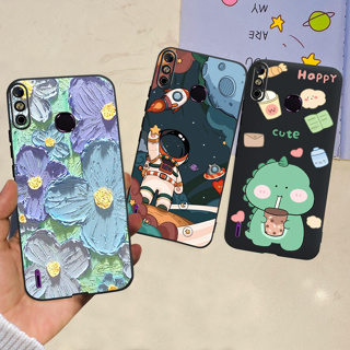 เคสโทรศัพท์มือถือ ซิลิโคนนิ่ม TPU ลายอวกาศ สีดํา สําหรับ Infinix Smart 4 Smart 4C Infinix Smart4 4C X653 X653C