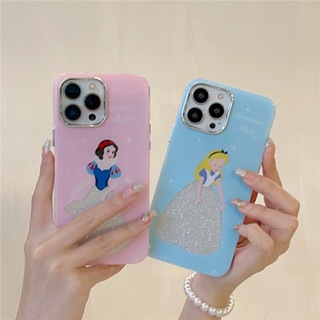 [Snow White Alice Princess Glitter เคสโทรศัพท์มือถือ กันกระแทก] สําหรับ iPhone14pro 13 12 pro max 11