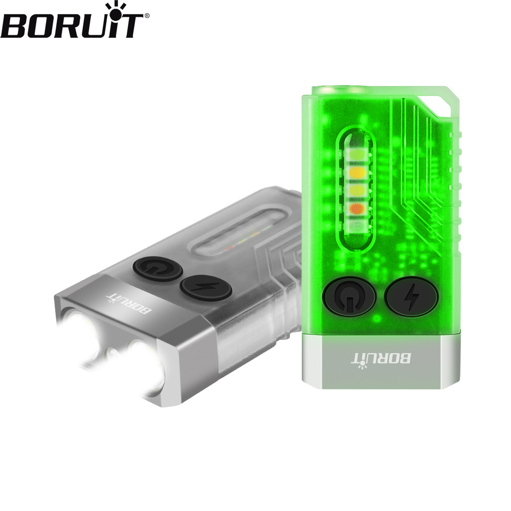Boruit V10 พวงกุญแจไฟฉาย LED EDC Type-C แบบแม่เหล็ก 365nm UV ชาร์จซ้ําได้ ราคา ถูกที่สุด ดีลบีเคเค