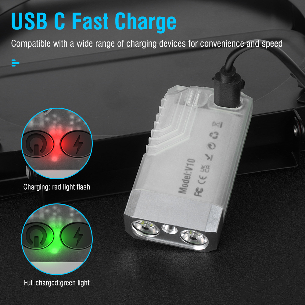 Boruit V10 พวงกุญแจไฟฉาย LED EDC Type-C แบบแม่เหล็ก 365nm UV ชาร์จซ้ําได้ ราคา ถูกที่สุด ดีลบีเคเค แกลเลอรีภาพที่ 8
