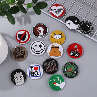 100 รูปแบบ 44mmTinplate Lapel เข ็ มกลัดแมวอะนิเมะข ้ อความ Pin น ่ ารักกระเป ๋ าเป ้ สะพายหลัง Badge อุปกรณ ์ เสริมเครื ่ องประดับของขวัญสําหรับเพื ่ อน