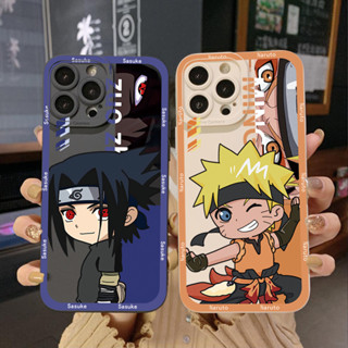 เคสโทรศัพท์มือถือ ขอบสี่เหลี่ยม ป้องกันเต็มเครื่อง ลายนารูโตะ Sasuke สําหรับ Infinix Hot 20S 20i 30i 9 30 20 Play Smart 6 Plus X6823 Zero 5G 2023