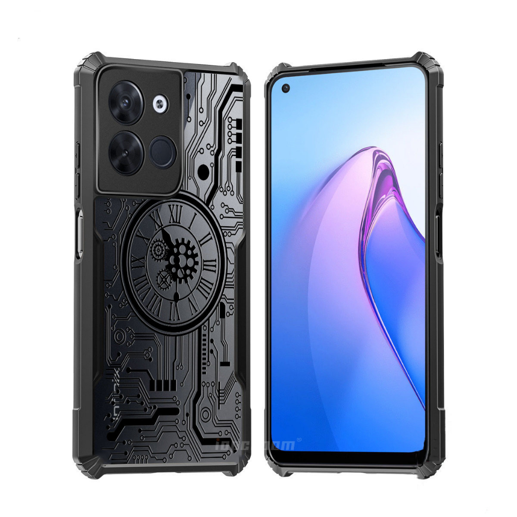 ปลอกกันกระแทก Tecno Spark 30 20 Pro Plus 30C 20C 10 10C 9T 8 8C 7T 7P 7 6 Aik Spark Go 1 2025 2024 2023 กรณีโปร่งใสแผงวงจร Cyber mechanical board ฝาครอบป้องกัน