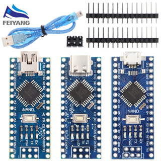 นาโนคอนโทรลเลอร์ Mini Type-C Micro USB Nano 3.0 พร้อมบูทโหลดเดอร์ สำหรับไดรเวอร์ arduino CH340 USB 16Mhz ATMEGA328P