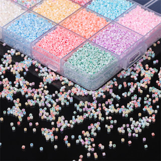 [2 มม.] ลูกปัดแก้ว พอร์ซเลน หลากสี คุณภาพสูง สําหรับทําสร้อย…