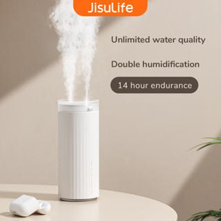 Jisulife เครื่องฟอกอากาศความชื้น อัลตราโซนิก 4000mAh USB แบบพกพา เสียงเงียบ