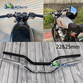 【MJMOTO】พวงมาลัยรถจักรยานยนต์ 22 มม. 7/8 นิ้ว สําหรับ Tracker Scrambler FZ6 XJ6 CB1000R CG125 PCX 125 Leoncino 500