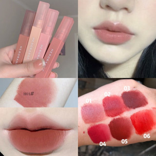 ✨COD✨Herorange Lipstick ลิปสติกเนื้อแมทกำมะหยี่ ลิปกลอส ให้ความชุ่มชื้นกันน้ํา ติดทนนาน ไม่จางหาย สําหรับนักเรียน แต่งหน้า ความงาม