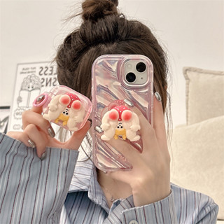 เคสหูฟังบลูทูธไร้สาย ซิลิโคน ลายเด็กผู้หญิง พร้อมขาตั้ง สําหรับ Apple Air Pods รุ่น 1 2 3 Pro