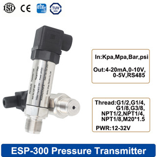 เครื่องส่งสัญญาณความดันท่อ ขนาดเล็ก 35 มม. ช่วง -0.1-0-100MPa -1-100bar เอาท์พุต 4-20mA สําหรับถังเก็บน้ํา เซนเซอร์แรงดันแก๊ส G1/4 M20*1.5 เกลียว