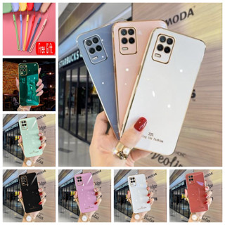 Straight Edge 90° Case For Realme 8 4G 8PRO 8i C11 C21 Realme 9 9i 9pro v25 C15 C12 C25 C25S Phone Case soft casing Coated cover