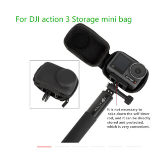 ลําตัว มินิ PU กล่องเก็บ เคสกันน้ํา สําหรับ DJI Osmo Action 3 อุปกรณ์เสริมกล้อง