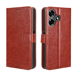 เคสโทรศัพท์หนัง PU ฝาพับ พร้อมช่องใส่บัตร ขาตั้งวาง สําหรับ infinix Hot 30 Hot30 30i NFC