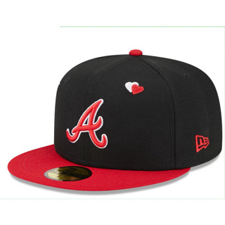 Atlanta Braves __ หมวกกีฬา แบบปิดเต็มตัว ปักลาย แฟชั่นสําหรับผู้ชาย และผู้หญิง