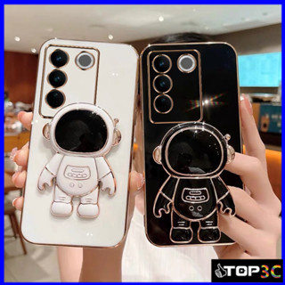 เคส Vivo V27 5G เคส Vivo V25 V25E V25 Pro V23 5G V23E V21 5G เคส Vivo V20 เคสโทรศัพท์มือถือ ลายนักบินอวกาศ พร้อมขาตั้ง สําหรับ YHY