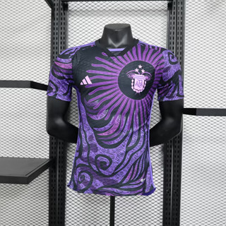 เสื้อกีฬาแขนสั้น ลายทีมชาติฟุตบอล Argentina Sun Purple ไซซ์ S-2XL 23-24 สําหรับผู้ใหญ่ 2023-24