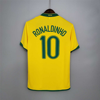 2006 Brazil Ronaldinio Camisetta zada Ronaldor Camisetta