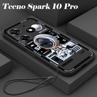 Tecno Spark 10 Pro เคส แบรนด์อินเทรนด์ การ์ตูน นักบินอวกาศ อวกาศ เคสโทรศัพท์ TPU นิ่ม กันกระแทก