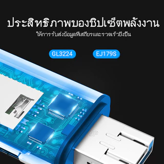 Vention เครื่องอ่านการ์ด 2 ใน 1 ยูเอสบี 3.0 ประเภทซี 512GB โอนเร็ว การอ่านการ์ดแบบคู่ เครื่องอ่านการ์ด SD บัตร TF ไมโคร SD TF ง่าย ใช้ได้กับ แล็ปท็อป โทรศัพท์มือถือ โอทีจี