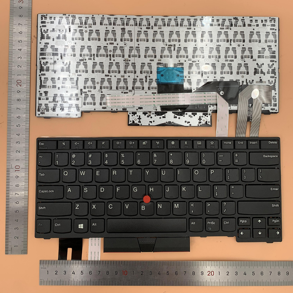 สําหรับ Lenovo Thinkpad E480 E485 L380 L480 L490 T480s T490 คีย์บอร์ด Non-Backlit US