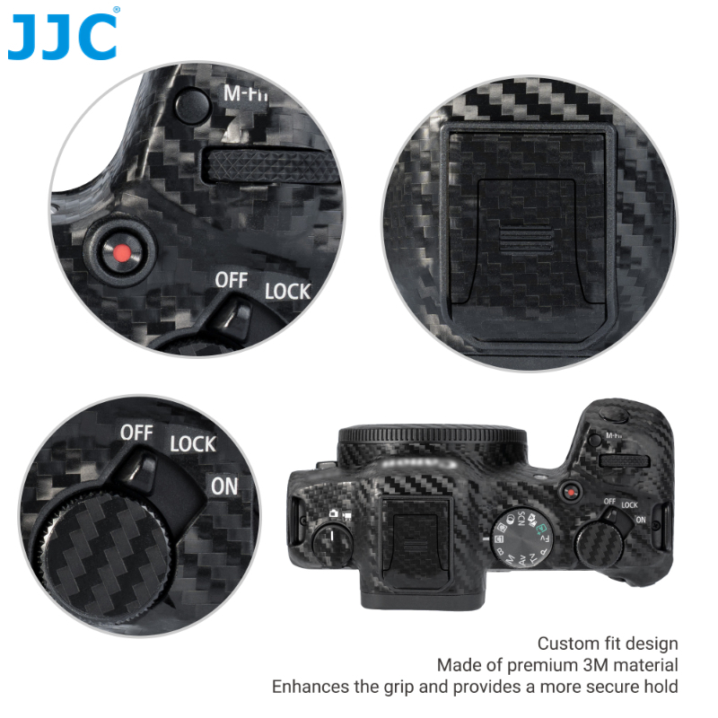JJC สติกเกอร์ฟิล์ม ป้องกันรอยขีดข่วน 3M สําหรับตกแต่งกล้อง Canon EOS R8