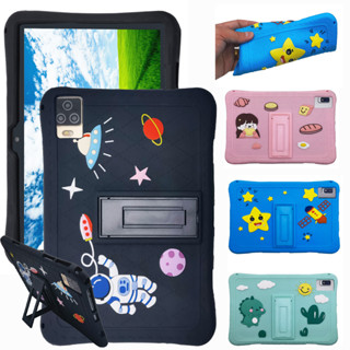 Casing Samsung Galaxy Tab S Pro 12 inch Case Cartoon Shockproof Soft Silicone Protective Sleeve Stand Cover