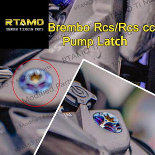 RTAMO ไทเทเนียม Gr5 เสลัก,สลักทองก้านปั้ม Brembo RCS CC สลัก+น็อตตัวเมีย 1 *Pair*