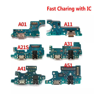 บอร์ดเชื่อมต่อพอร์ตชาร์จ USB พร้อมไมโครโฟน สําหรับ Samsung A01 A11 A21 A21S A31 A41 A51 A71 M11 M31 M30S M31S