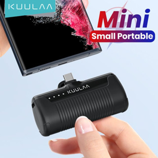 Kuulaa Mini PD พาวเวอร์แบงค์ 18W 4500mah แบบพกพา ชาร์จเร็ว สําหรับ Samsung iPhone 14 13 12 pro max