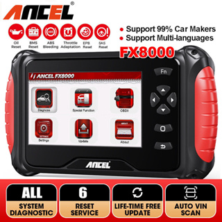 Ancel FX8000 เครื่องสแกนเนอร์วินิจฉัยรถยนต์ Obd2 Odb2 OBDII ECU แบบมืออาชีพ