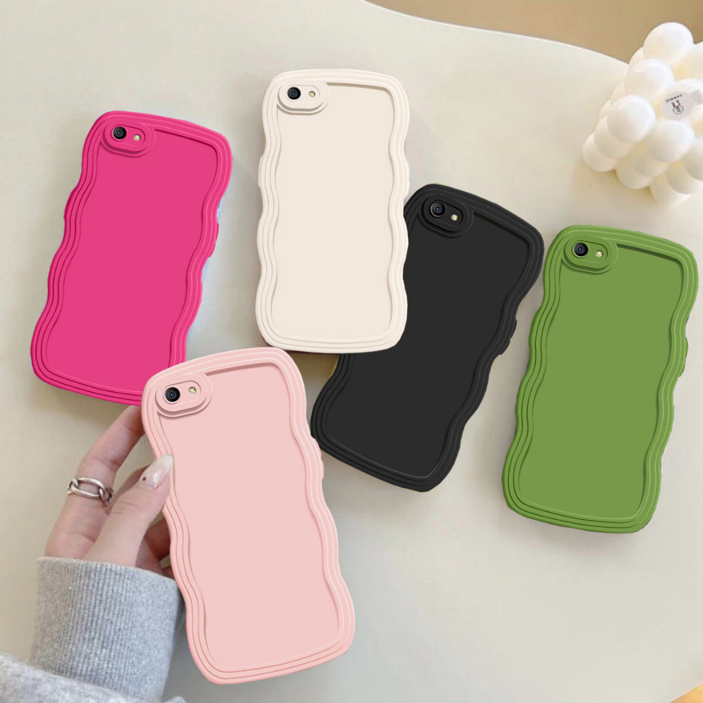 Vivo Y66 Y67 Y83 S1 Pro V15 Pro คลื่น กันชน สีลูกกวาด ป้องกันกล้อง บาง นิ่ม TPU เคส