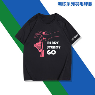 Yonex เสื้อยืดแบดมินตัน ระบายอากาศ แห้งเร็ว คุณภาพสูง สําหรับผู้ชาย และผู้หญิง