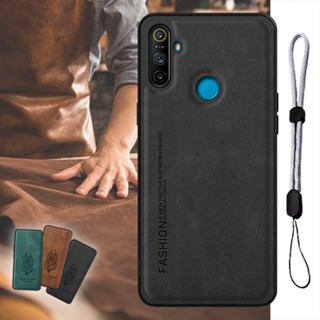 เคสหนัง หรูหรา พร้อมเชือกปรับได้ สําหรับ Realme C3 (3 กล้อง) Narzo 10A