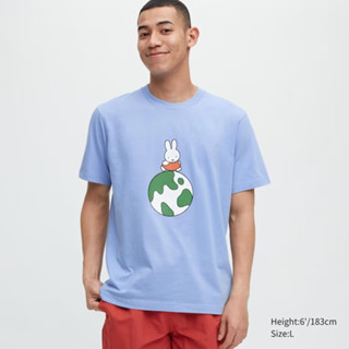 Uniqlo เสื้อยืดแขนสั้น พิมพ์ลาย PEACE FOR ALL Roger Federer สําหรับผู้ชาย และผู้หญิง