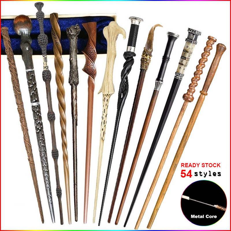 54 รูปแบบคอสเพลย์ Magic Wand โลหะ Core เรซิ่น Wand Magical Stick Wands TOP QUALITY Collection