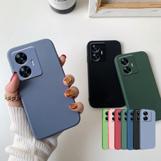 เคสโทรศัพท์มือถือ ยางนิ่ม กันลื่น กันกระแทก สีแคนดี้ สําหรับ Realme C55 RealmeC55 2023