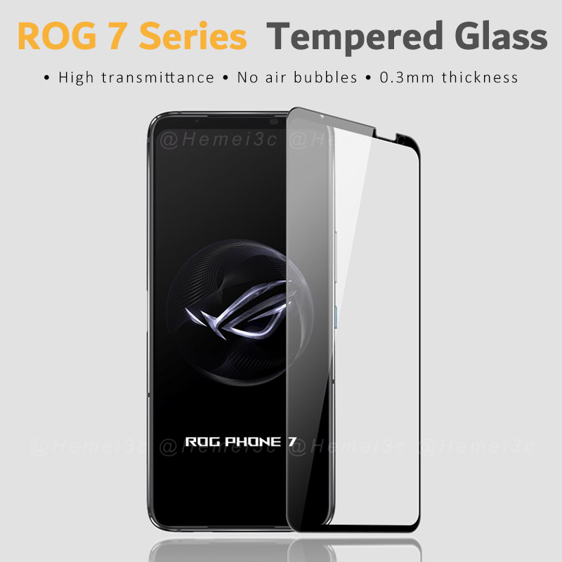 ฟิล์มกระจกนิรภัยกันรอยหน้าจอ แบบเต็มจอ เนื้อแมตต์ ไม่เต็มจอ สําหรับ ASUS ROG Phone 7 ROG7 Ultimate H