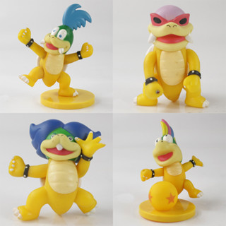 Nintendo Game Super Mario Bros. 6 สไตล์ Koopalings Lemmy Roy Larry Bowser Koopa Mario โมเดลฟิกเกอร์ PVC ของเล่นสําหรับเด็ก