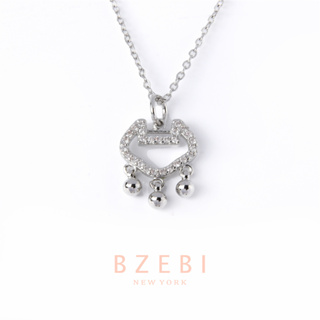 Bzebi สร้อยเงินแท้ เงิน ยาว สเตนเลส ชุบทอง 18K สไตล์เกาหลี ป้องกันสนิม เครื่องประดับแฟชั่น ผู้หญิง พรีเมี่ยม ไม่จางหาย ใส่อาบน้ําได้ 881n