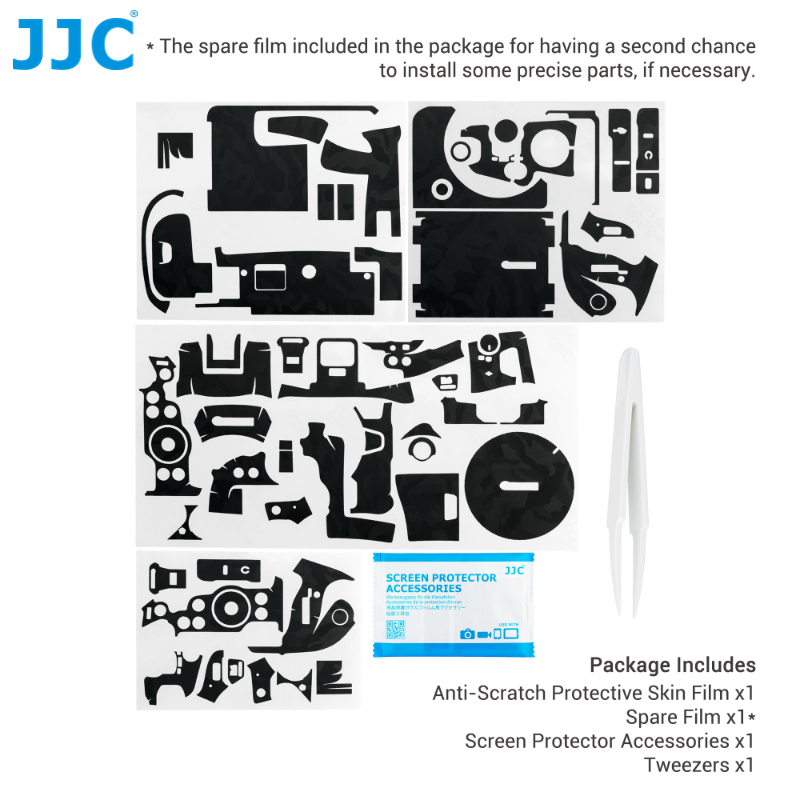 JJC SS-EOSR6M2 กล้องป้องกันรอยขีดข่วนฟิล์มผิวป้องกันสำหรับ Canon EOS R6 Mark II, 3M สติกเกอร์ตกแต่งป้องกันการลื่นที่ปราศจากสารตกค้างสำหรับกล้อง Canon EOS R6M2 ราคา ถูกที่สุด ดีลบีเคเค แกลเลอรีภาพที่ 9