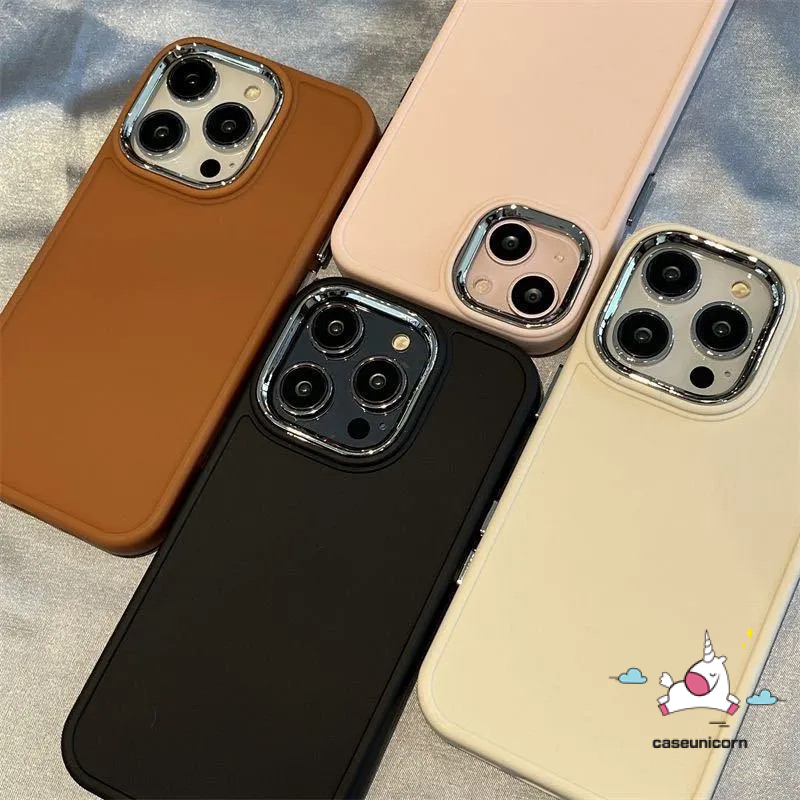 เคสโทรศัพท์มือถือแบบนิ่ม ทรงสี่เหลี่ยม สีแคนดี้ เรียบง่าย หรูหรา สําหรับ iPhone 7plus 11 XR 8plus 15 14 13 11 12 Pro MAX X XS MAX 7 8 Plus