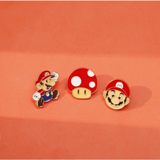 เครื่องประดับ เข็มกลัด ลายการ์ตูน Super Mario แบบสร้างสรรค์